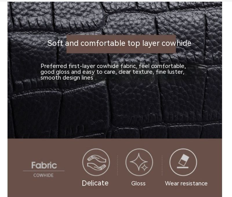 Echtes Leder All-Match-tragbare Umhängetasche mit großem Fassungsvermögen und Damen-Umhängetasche_voghion.com