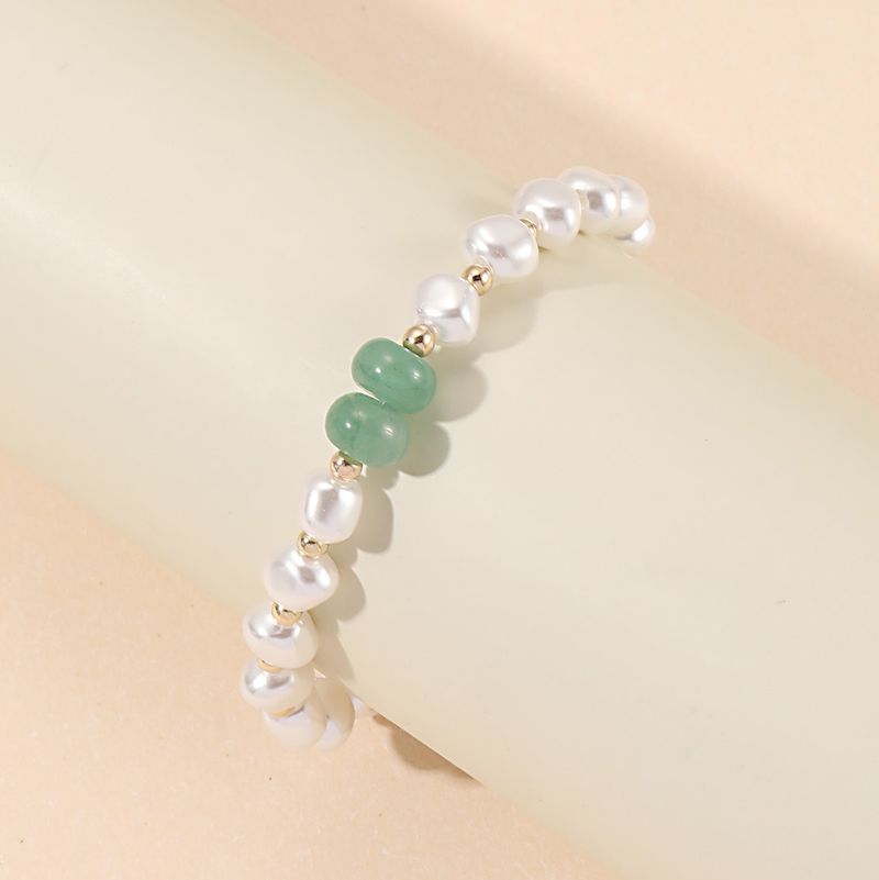 Pearl Peace Buckle Women, Simple And Elegant Ins Style, Baroque Irregular Beaded Bracelet For Best Friends_voghion.com