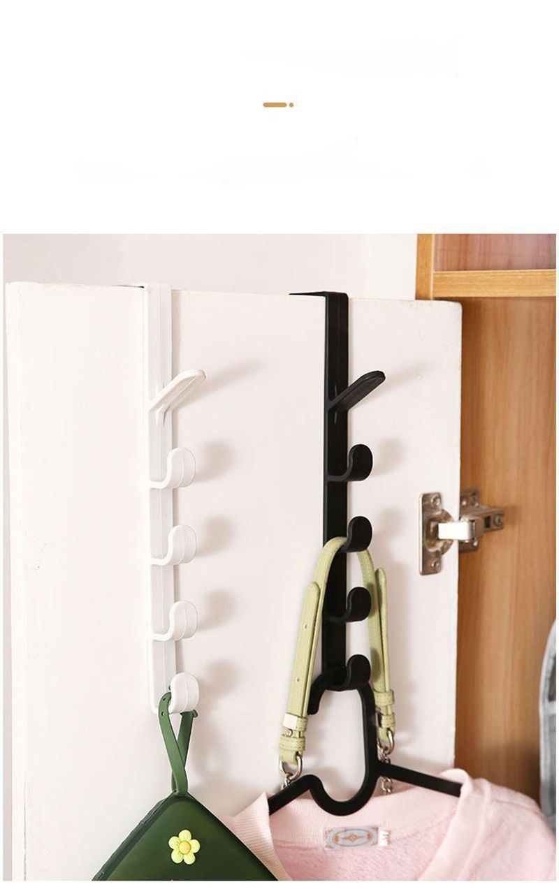 Cabide de parede sem furos para porta, adesivo forte e sem marcas, Magic Door, cabide para roupas e chapéus_voghion.com