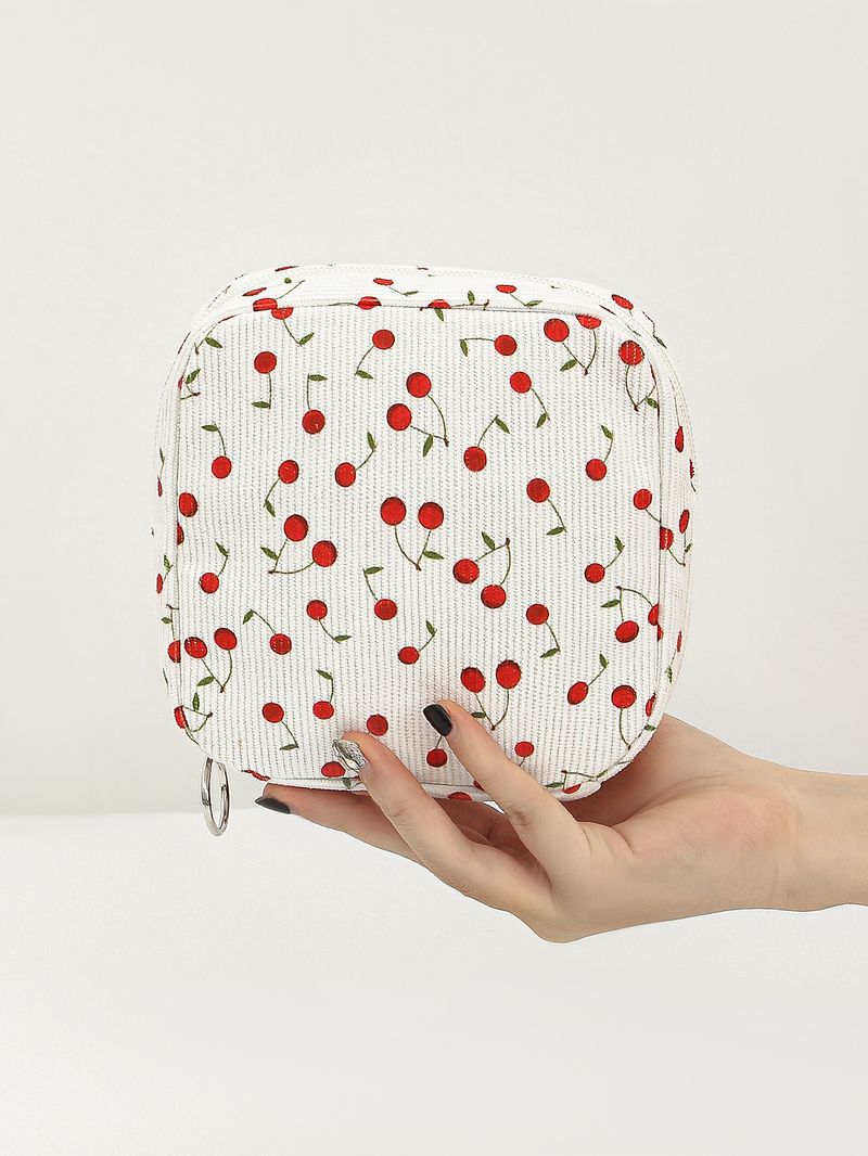 Borsa quadrata piccola e carina stampata in tessuto, borsa portachiavi da donna, borsa fresca, stile campus, borsa portaoggetti multifunzionale per ragazze_voghion.com