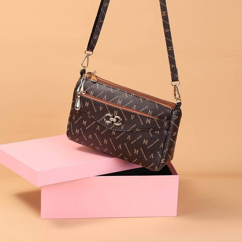 Borsa di design da donna di nuova tendenza borsa da donna Moda signora di mezza età madre confezione a tracolla per cellulare piccola borsa quadrata_voghion.com