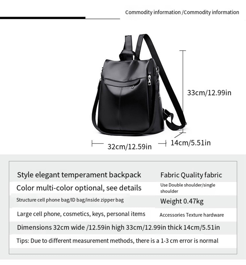 Casual Simplicity Women Backpacks Designer Backpack Ladies Large Capacity Travel Backpack School Backpack For College Students_voghion.com