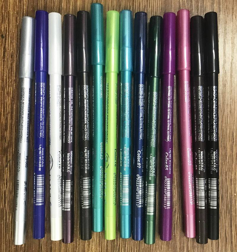 Matita eyeliner 14 colori Matita ombretto perlato impermeabile e anti-sbavatura_voghion.com
