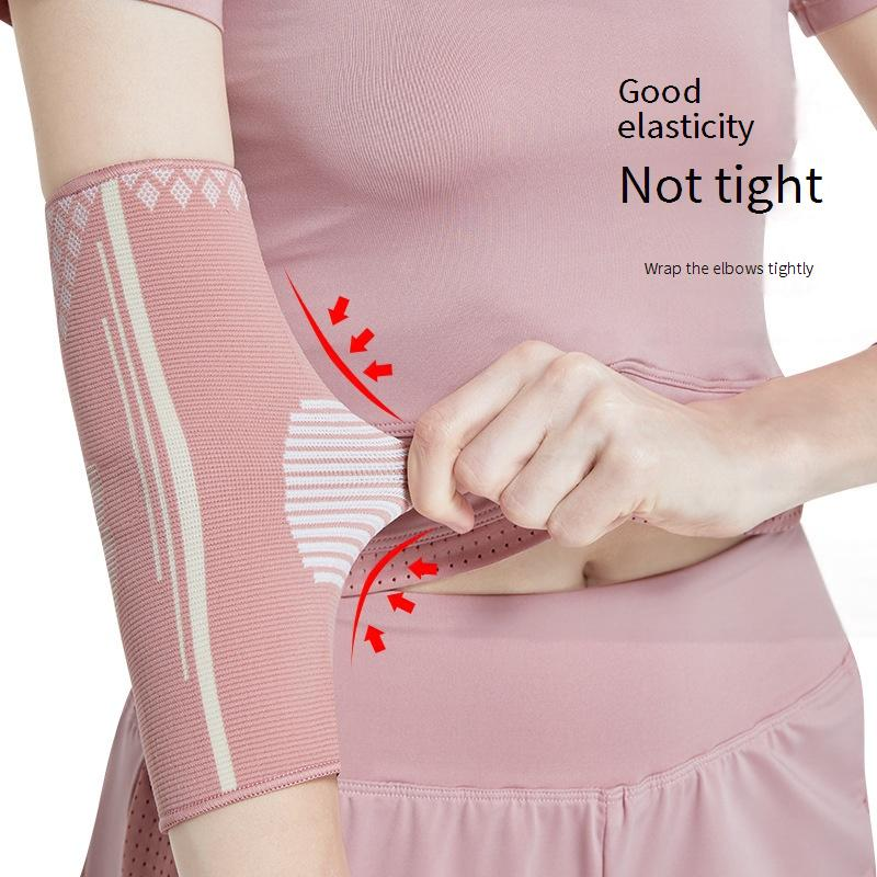 Breathable Elbow Support Sleeve For Women & Men - Lightweight Compression Arm Sleeve For Tennis, Basketball, Gym & Sports Injury Prevention_voghion.com