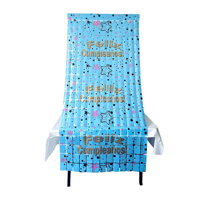 Spanish-Style Party Decorations - Macaron Square & Tassel Fringe Curtains For Birthday, Bar, And Festive Celebrations_voghion.com