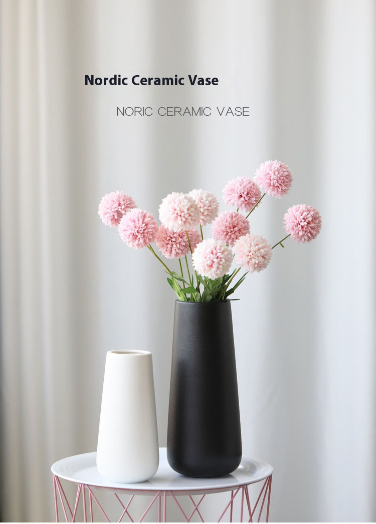 Vase en céramique blanche artisanal – Décoration minimaliste, cadeau élégant pour mariage, anniversaire et pendaison de crémaillère_voghion.com