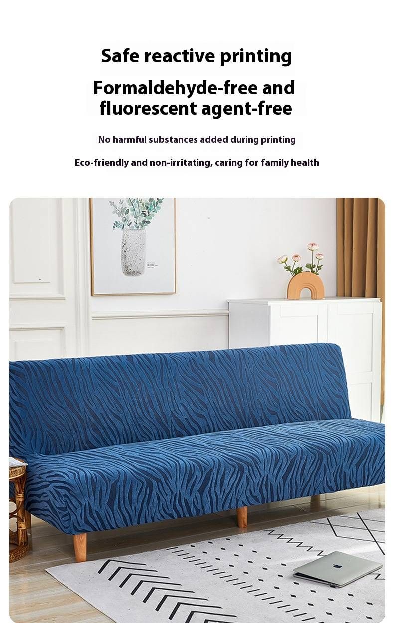 Copridivano elastico, copridivano estensibile a copertura totale, tessuto in poliestere spesso, design senza braccioli, colori a righe e tinta unita_voghion.com