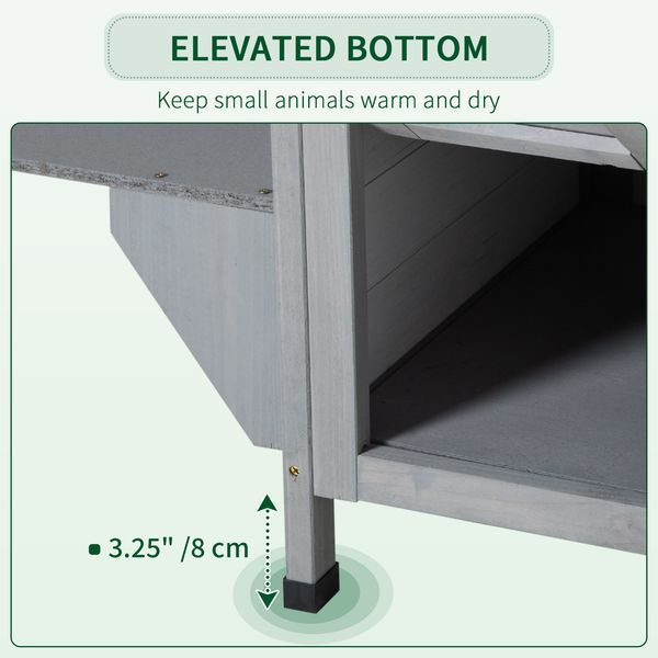 PawHut 2-story Cat House Outdoor, Weatherproof Wooden Cat Enclosure For Feral Cats With Escape Door, Openable Roof, Jumping Platforms, White_voghion.com