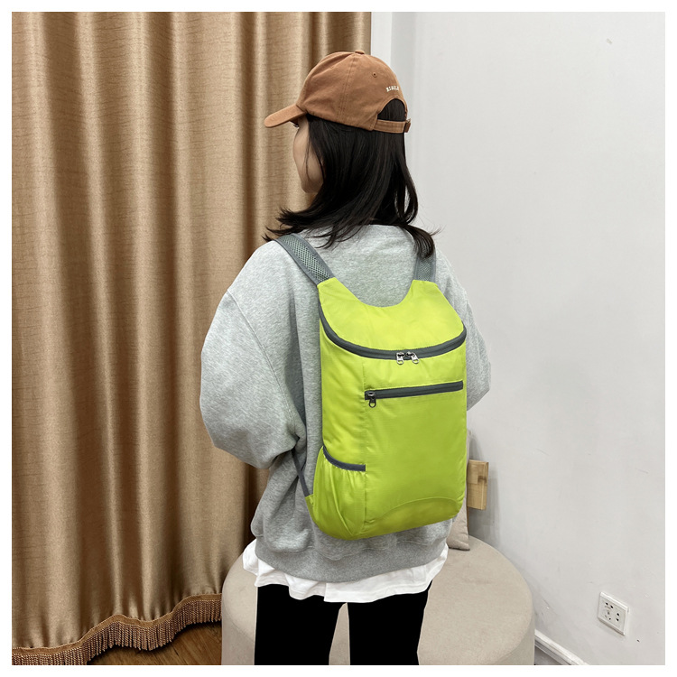 New style lightweight, waterproof, foldable bag, colorful student backpack, outdoor high-capacity sports backpack_voghion.com