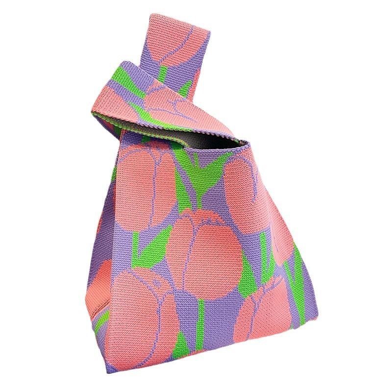 , Strickwolle für Damen, Lunchbox-Souvenirtasche aus Eimer, modische Handtasche_voghion.com