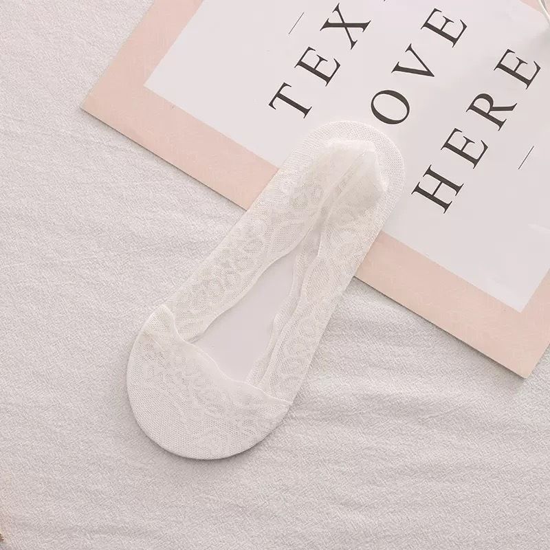 2025e Sommer-Sommersocken aus dünner Spitze für Damen, kurz, unsichtbar, mit rutschfestem Silikonabsatz, ultraleichte Bootssocken in Nude-Farbe_voghion.com
