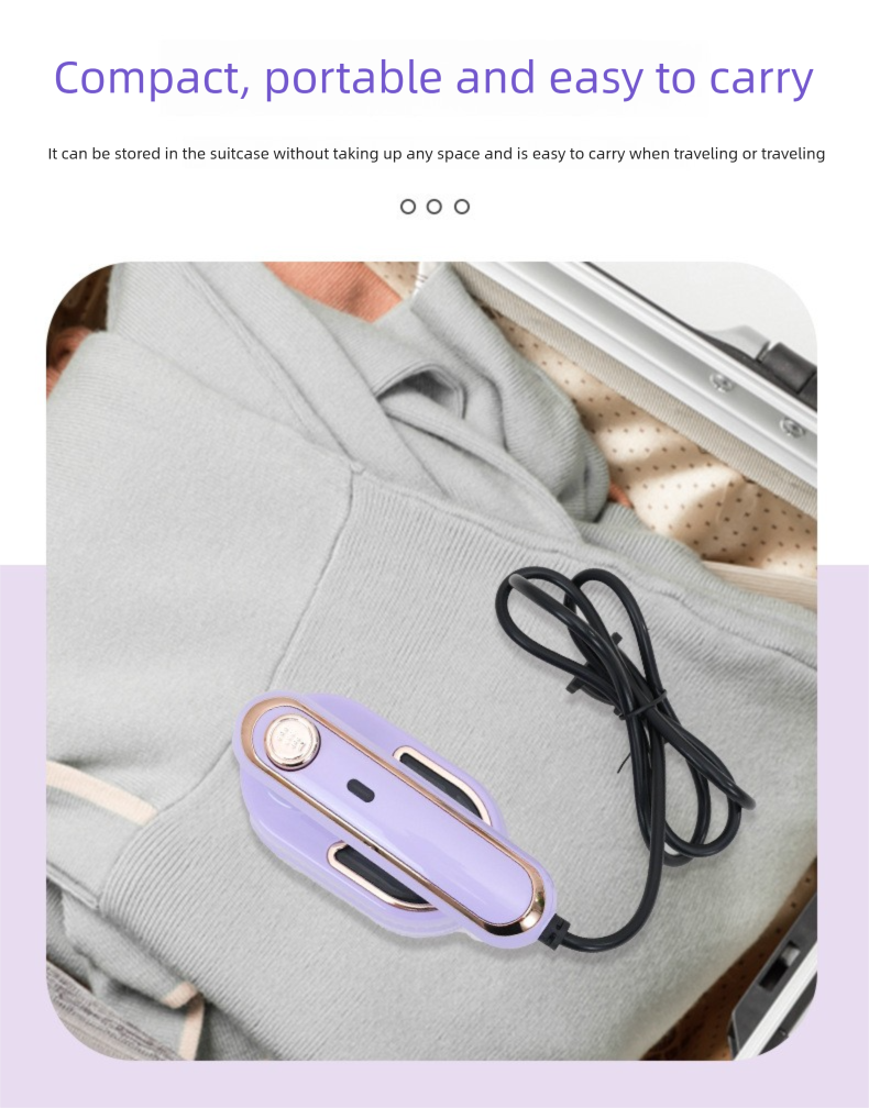 2-in-1 Hanging Handheld Garment Steamer, Portable Clothes Steamer For Home Travel Use, Foldable Design_voghion.com
