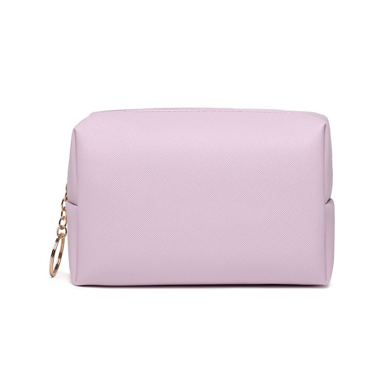New Women's PU Handheld Portable Square Waterproof Cute Travel Toiletry Storage Bag_voghion.com