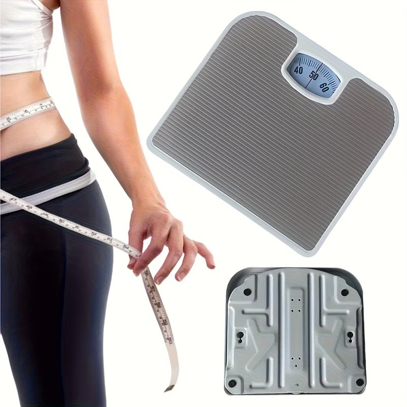 Portable Mechanical Lightweight Compact Dial With 132.28LB Capacity, No Battery Needed, Travel - Health Monitoring &_voghion.com