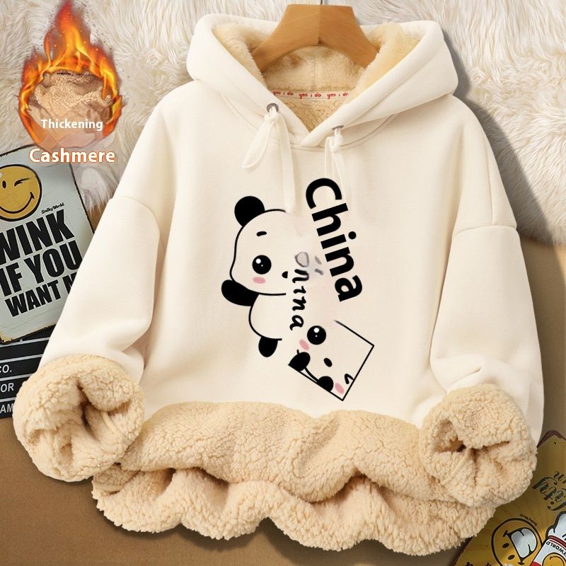 Felpa con cappuccio in pelle di agnello 2024 nuova collezione autunno inverno con pile isolante ispessito e ultra spesso 12_voghion.com