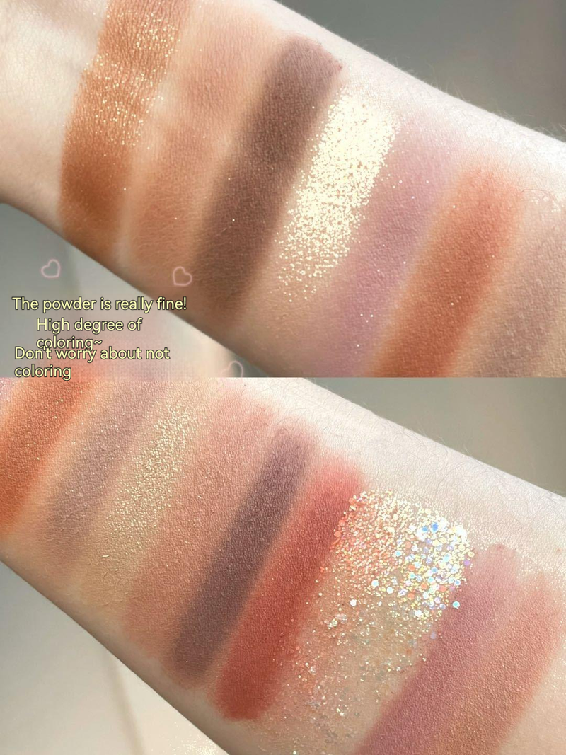 FrankColor Cardamom Age 26 color eye shadow plate high gloss powder blusher pearl matte glitter powder eye shadow with_voghion.com