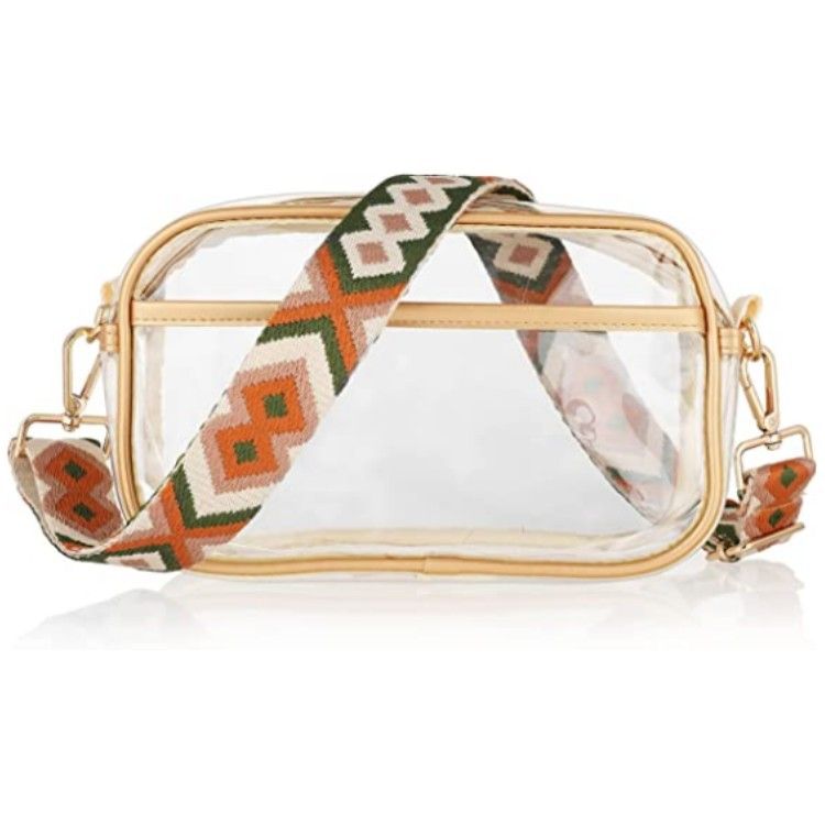 Borsa da toilette trasparente, borsa a croce obliqua, borsa portaoggetti in PVC, borsa portaoggetti da donna di grande capacità, borsa quadrata piccola a croce obliqua, borsa per il trucco_voghion.com