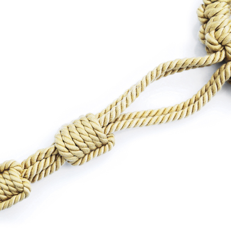 Sex Slave Bdsm Bondage Soft Rope Handcuffs with Chain Erotic Toys for Fetish Restraint Arm Adult Games SM_voghion.com