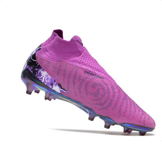 New New Phantom GX High Top Waterproof Fully Knitted Original Electroplated Bottom FG Football Shoes_voghion.com