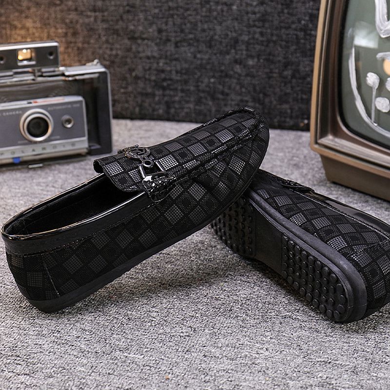 SHLIANG Formal Men Business Shoes Fashion Casual Shoes Men Brand Leather Loafers Breathable Slip on Male Boat Shoes Moccasins S040A_voghion.com