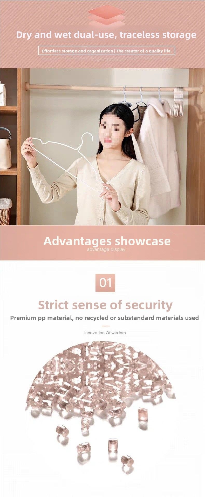 Günstiger, dicker Kleiderbügel im nordischen Stil für den täglichen Gebrauch zu Hause, geeignet für Neugeborene, extra dicker Kleiderbügel mit Rillen für Studenten_voghion.com