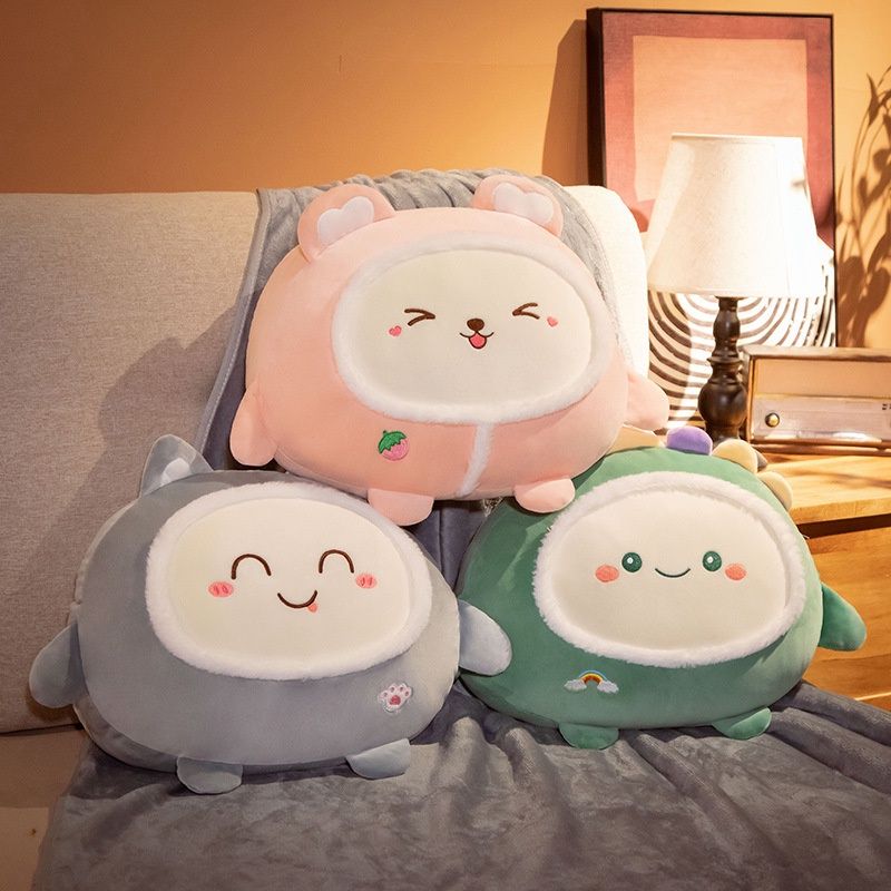 Plüschkissen mit Cartoon-Motiv für Büro, Auto und Freizeit, koreanischer Stil, weiche Baumwollfüllung, 40 x 40 x 20 cm_voghion.com