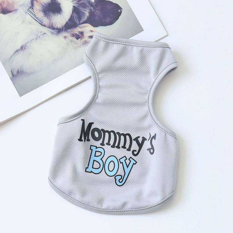 Dog Summer Printed Cat Clothes Pet Vest Thin Corgi Teddy Pomeranian_voghion.com