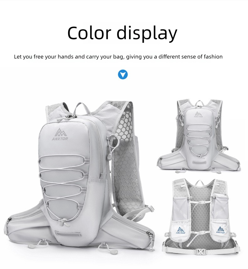 Mochila de hidratação leve para trilhas, ciclismo, montanhismo e caminhadas, com capacidade para 12 litros._voghion.com