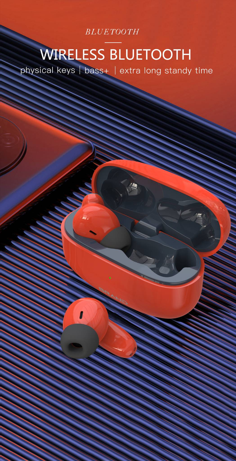 Écouteurs intra-auriculaires sans fil avec qualité sonore HIFI, son stéréo, connexion automatique, réduction du bruit haute définition et longue durée de vie de la batterie_voghion.com