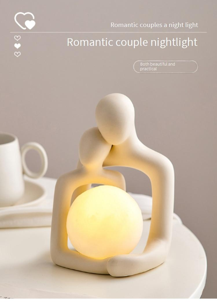 Huisdecoratie Nordic Abstract Figuur Kunst Koppel Ornamenten Klein Nachtlampje Huis Woonkamer Slaapkamer Entree Decoratie Verjaardagscadeau_voghion.com