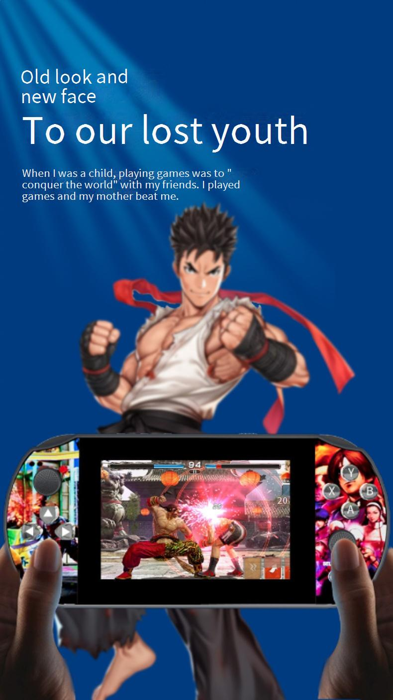 Video Game Consoles New Q3 Game Handheld HD Large Screen Linux System Classic Retro Nostalgic Joystick PS1 Handheld Game Console_voghion.com