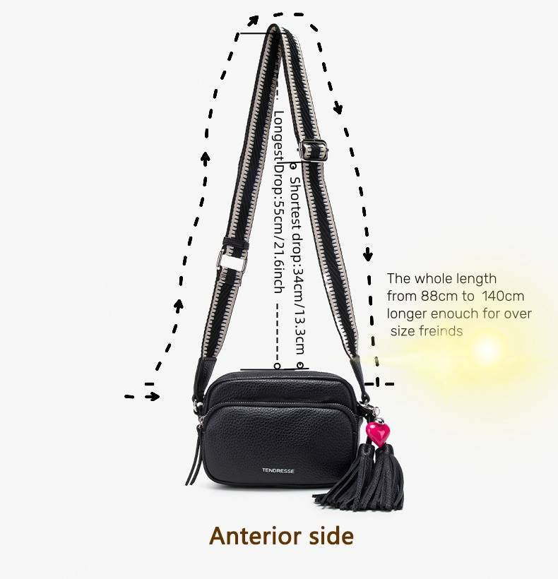 Women's Small Crossbody, Multi-Compartment Mobile Phone Wallet With Adjustable Shoulder Strap_voghion.com