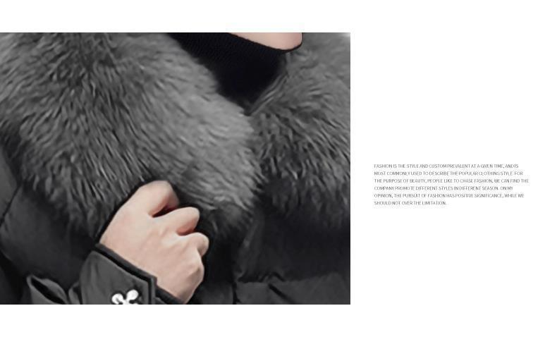 Women's Clothing Plus Size Winter Coat With Faux Fur Hood Warm Puffer Jacket, Detachable Fur Collar, Loose Fit, Shiny Polyester Outerwear For Casua_voghion.com