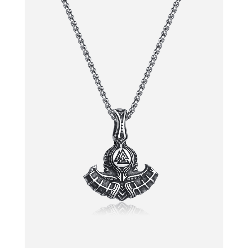 Boat Anchor Triangle Pendant Personality Titanium Steel Necklace For Men_voghion.com