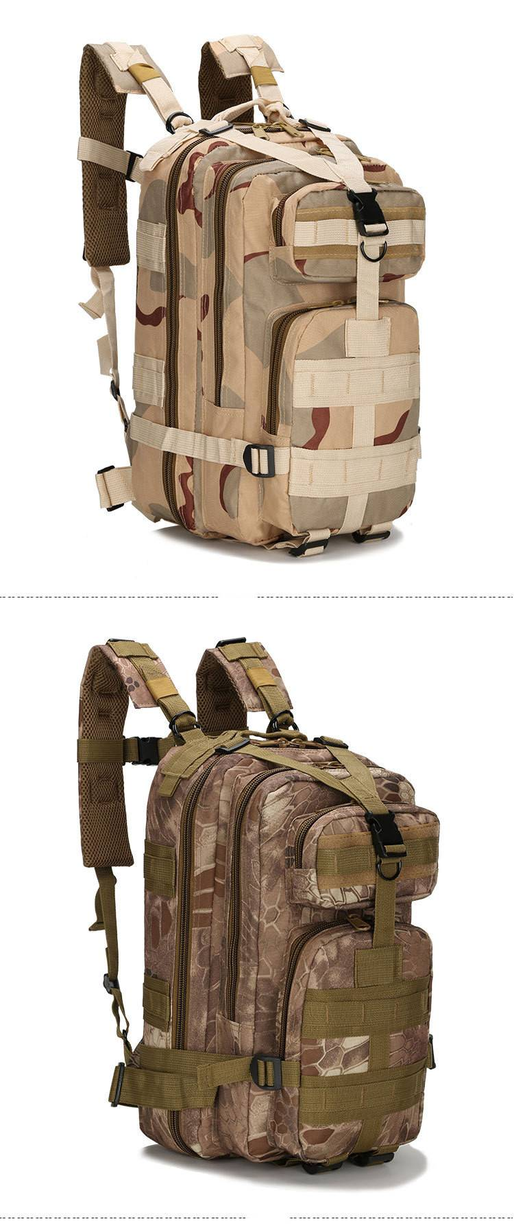 Designer de moda ao ar livre saco tático equipamento treinamento mochila acampamento esportes mochila viagem 3p mochila_voghion.com