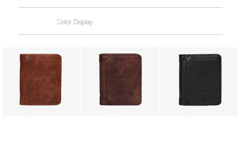 Vīriešu karšu maki, vīriešu Premium Retro PU īsie vīriešu saliekamie kredītkaršu maciņi, kuros var glabāt monētu maku_voghion.com