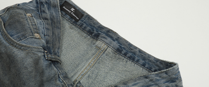 Männerkleeder Distressed Design High-End Männer Zweideeleg Jeans_voghion.com