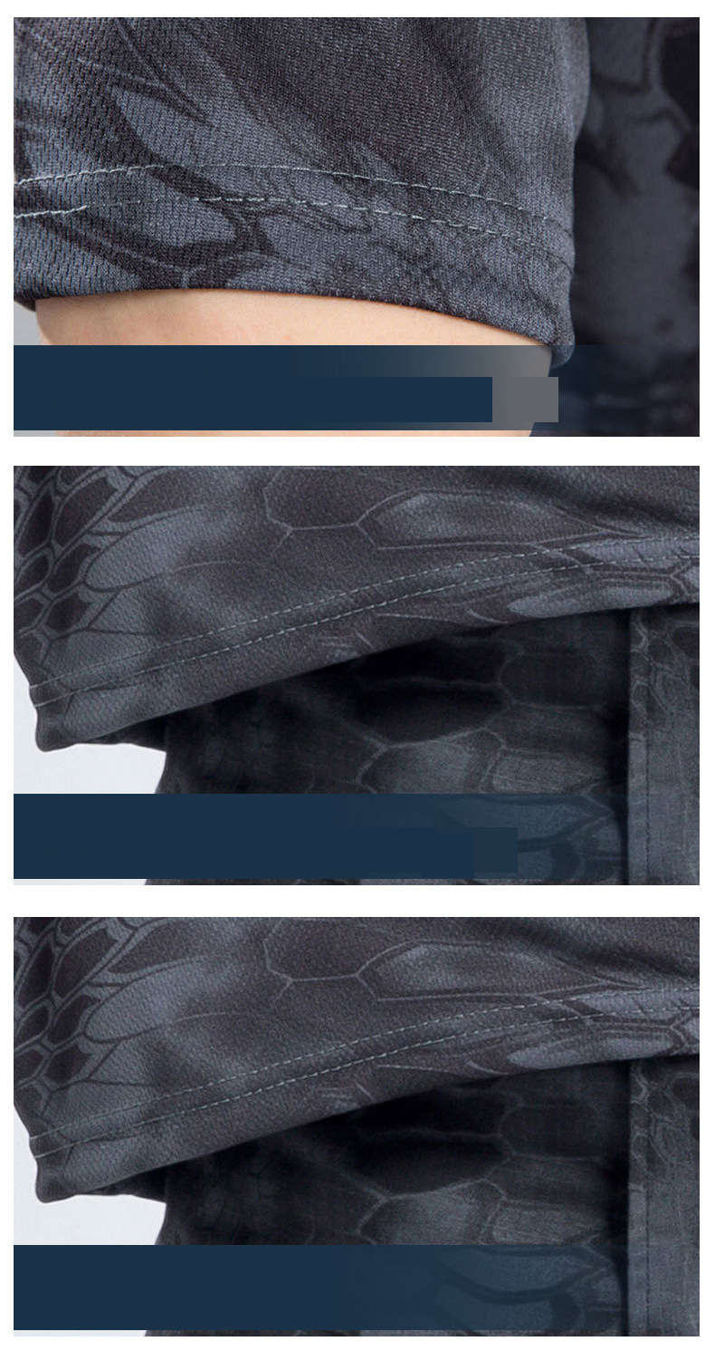 Men's Clothing Quick Drying Camouflage Short Sleeved Men's Round Neck Outdoor Development Physical Training Suit Breathable Tactical T Shirt_voghion.com