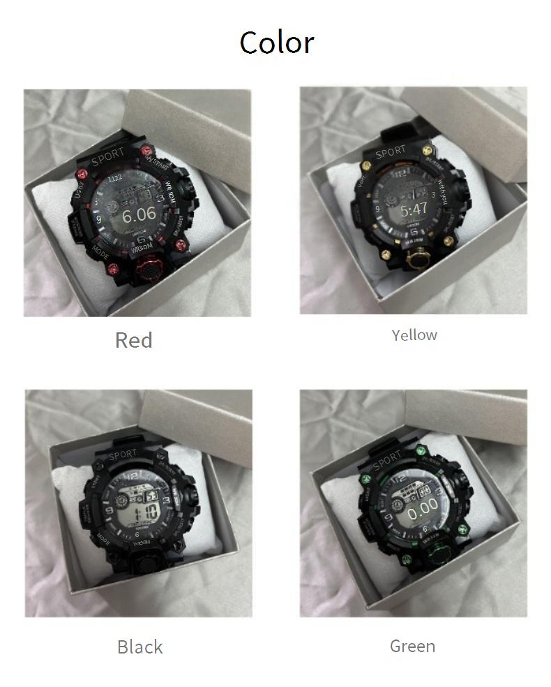 Huaqiangbei Orologio sveglia sportivo elettronico per studenti alla moda per esterni con luce colorata multifunzione Produttore all'ingrosso_voghion.com