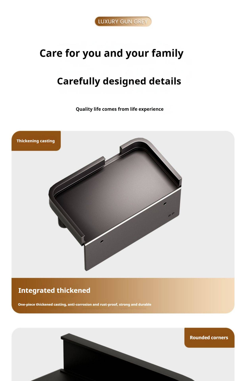 Portarrollos de papel higiénico de doble capa con soporte para teléfono, organizador de papel higiénico de pared, moderno dispensador de papel de aluminio_voghion.com