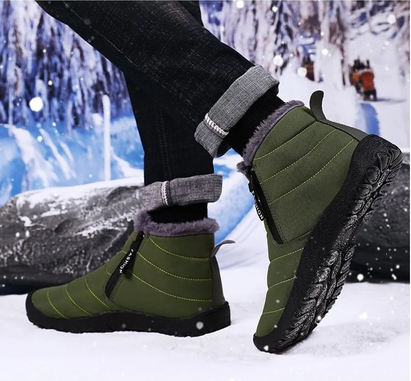 Neu Männer Mit High Top Outdoor Wasserdicht, Anti-rutsch Verschleiß-beständig Herbst Und Winter Frauen Warme Baumwolle Schuhe_voghion.com