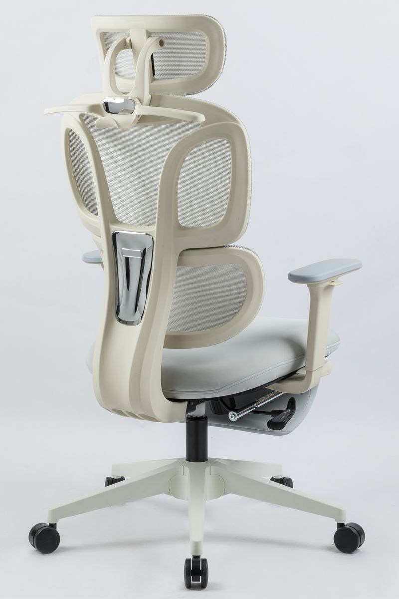 Ergonomic Office Chair With Footrest, High Back Computer Office Chair With Dynamic Lumbar Support, 2D Headrest, 2D Armrest, Sponge Seat, Mesh Home Office Desk Chair For Adults, GREY_voghion.com