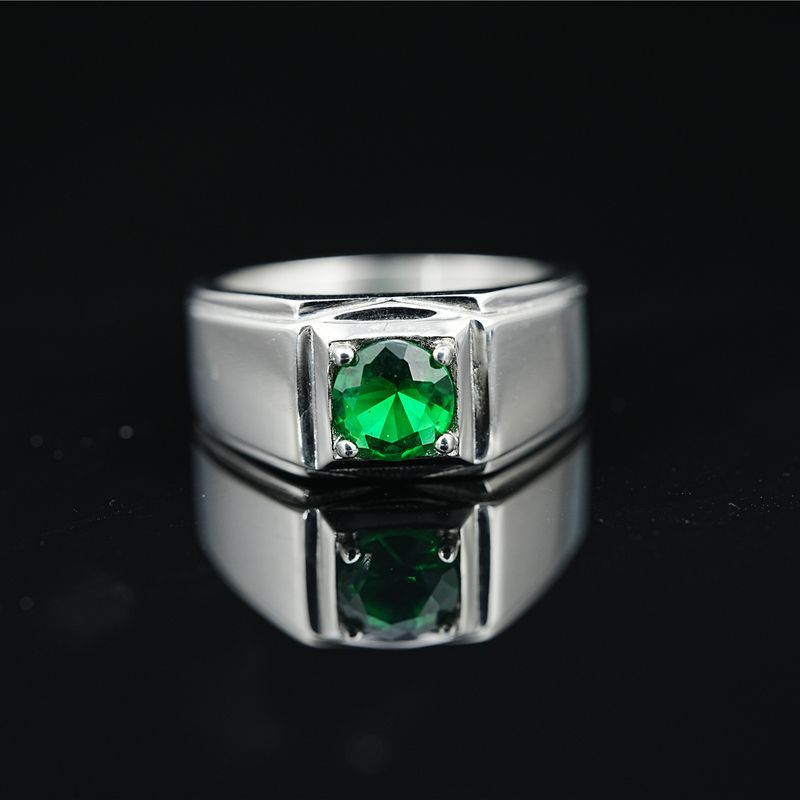 Minimalistische titanium stalen klassieke persoonlijkheid mode unisex duim koppel ring_voghion.com
