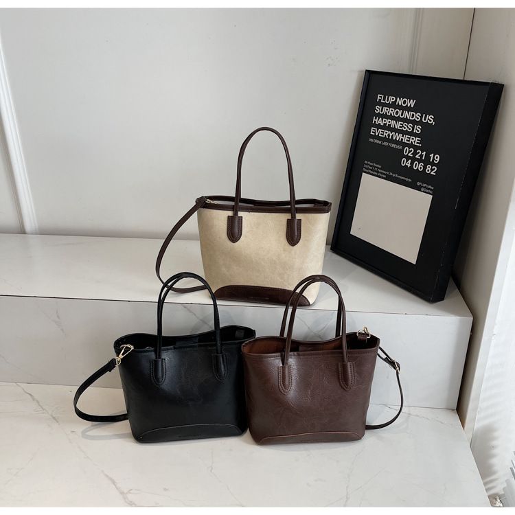 Borsa a secchiello da donna, alla moda, per andare al lavoro, da viaggio, grande capacità, a tracolla_voghion.com