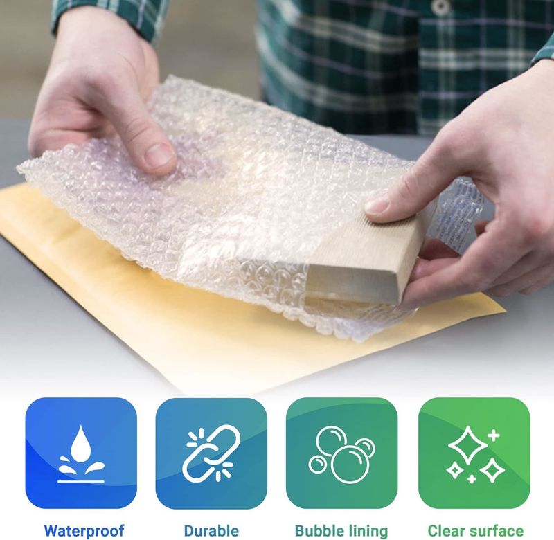 Self Seal Bubble Pouches 4 x 7.5; Pack of 400 Packing Bubble Bags for Shipping with Bubble Cushion; Waterproof Clear Bubble Out Bag with Adhesive Clos_voghion.com