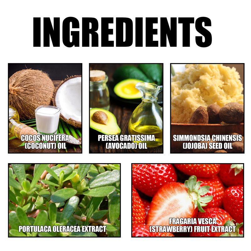 EELHOE Strawberry Series Sweet Fruity Scent Gentle Scrub Nourishing Body Suitable For Daily Care_voghion.com