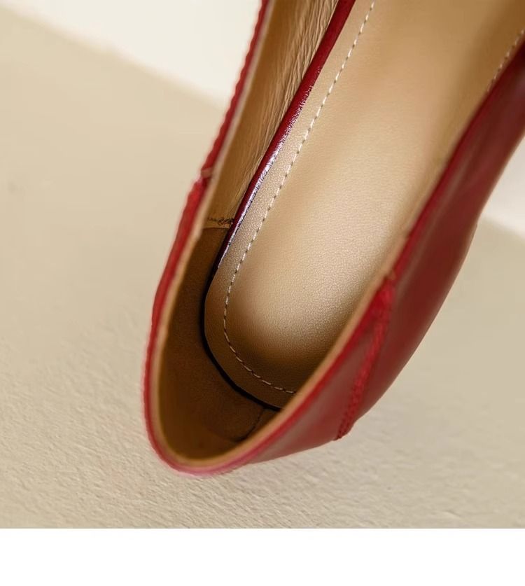 Französische kleine Lederschuhe 2025 Frühjahr neue quadratische Kopf High Heel Mary Jane Damen Einzelschuhe_voghion.com