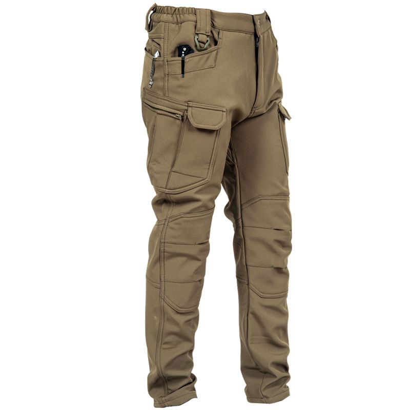 Herrkläder Archon Shark Skin Soft Shell Assault Pants Herr Förtjockade IX7 Taktiska Byxor Varma Vindtäta Vattentäta Fleece Vandringsbyxor_voghion.com