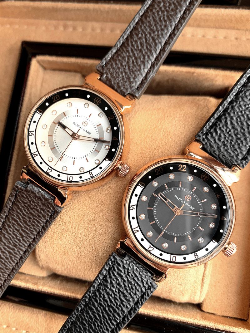 Retro Stil Personalisierte frauen Uhr Casual Braun Gürtel Quarzuhr Strass Mode Temperament Student Kostenloser Versand_voghion.com