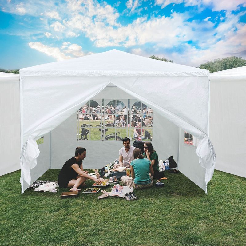 3*3m Gazebo/Wedding Tent w/4 Side Wall_voghion.com